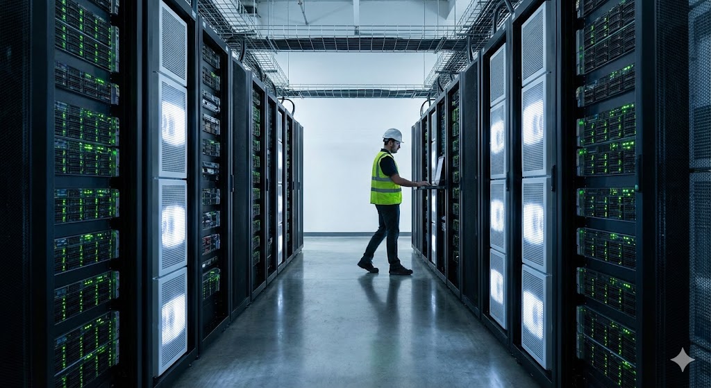 Enterprise it infrastructure industry corporate environment representing business restructuring (AI Generated Illustration)