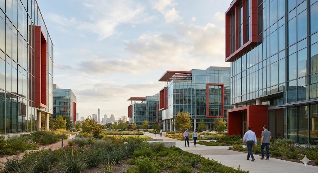 Cloud computing industry corporate environment representing business restructuring (AI Generated Illustration)