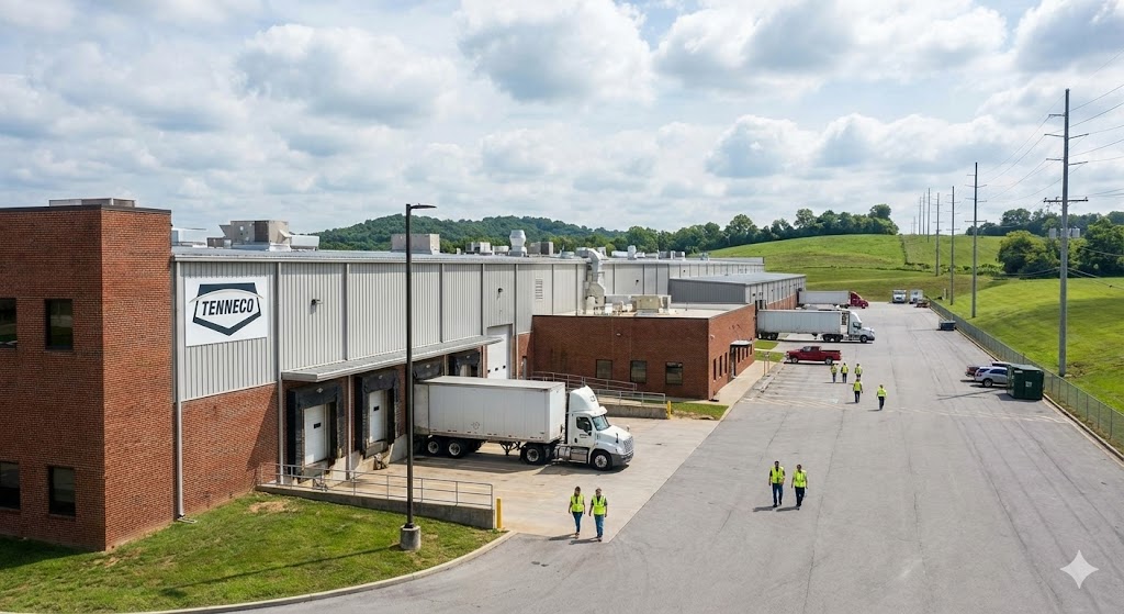 Automotive components manufacturing industry corporate environment representing business restructuring (AI Generated Illustration)