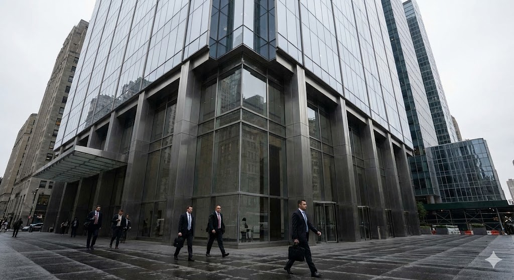 Asset management industry corporate environment representing business restructuring (AI Generated Illustration)