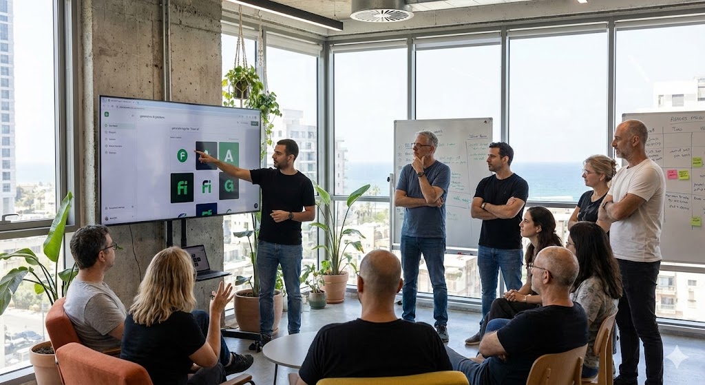 Freelance marketplace industry corporate environment representing business restructuring (AI Generated Illustration)