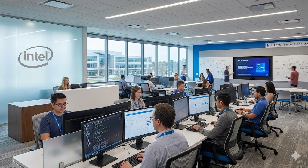 Tech industry corporate environment representing business restructuring (AI Generated Illustration)