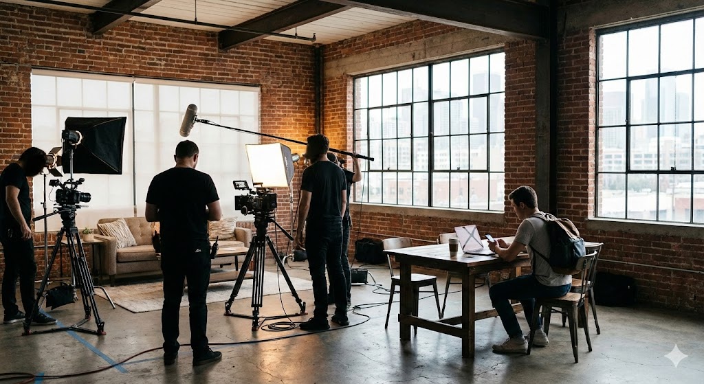 Music entertainment industry corporate environment representing business restructuring