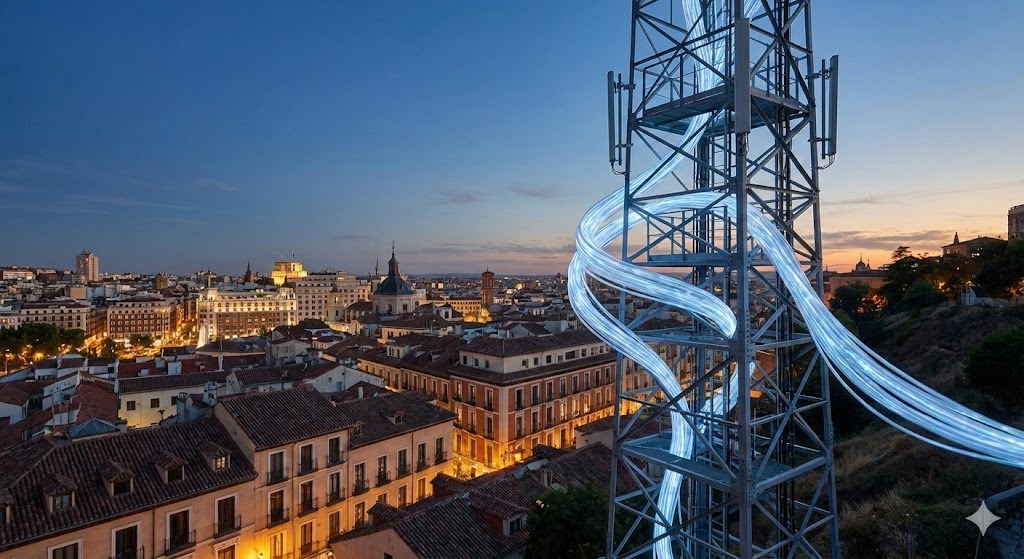 Telefonica Fiber Optic Tower Spain