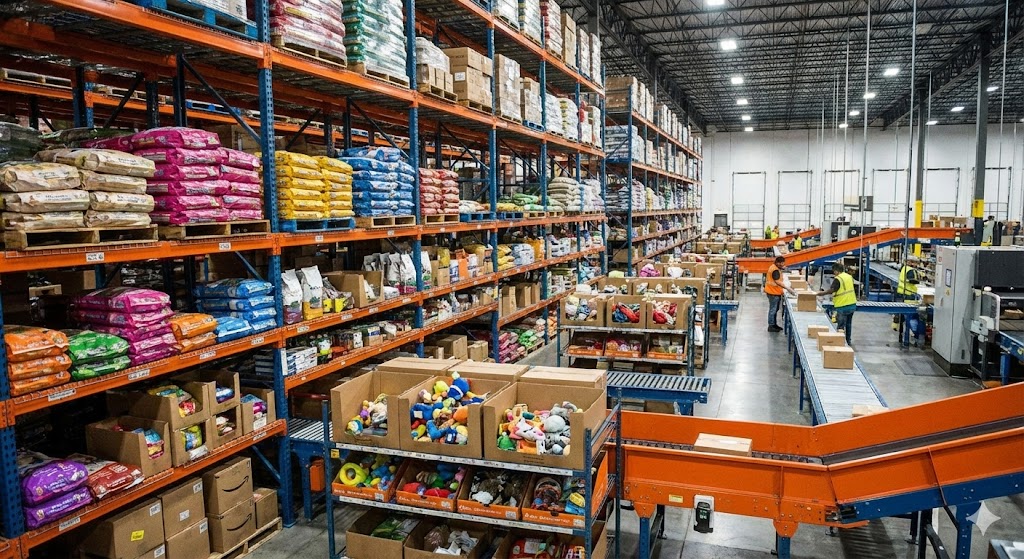 Pet e-commerce industry corporate environment representing business restructuring (AI Generated Illustration)